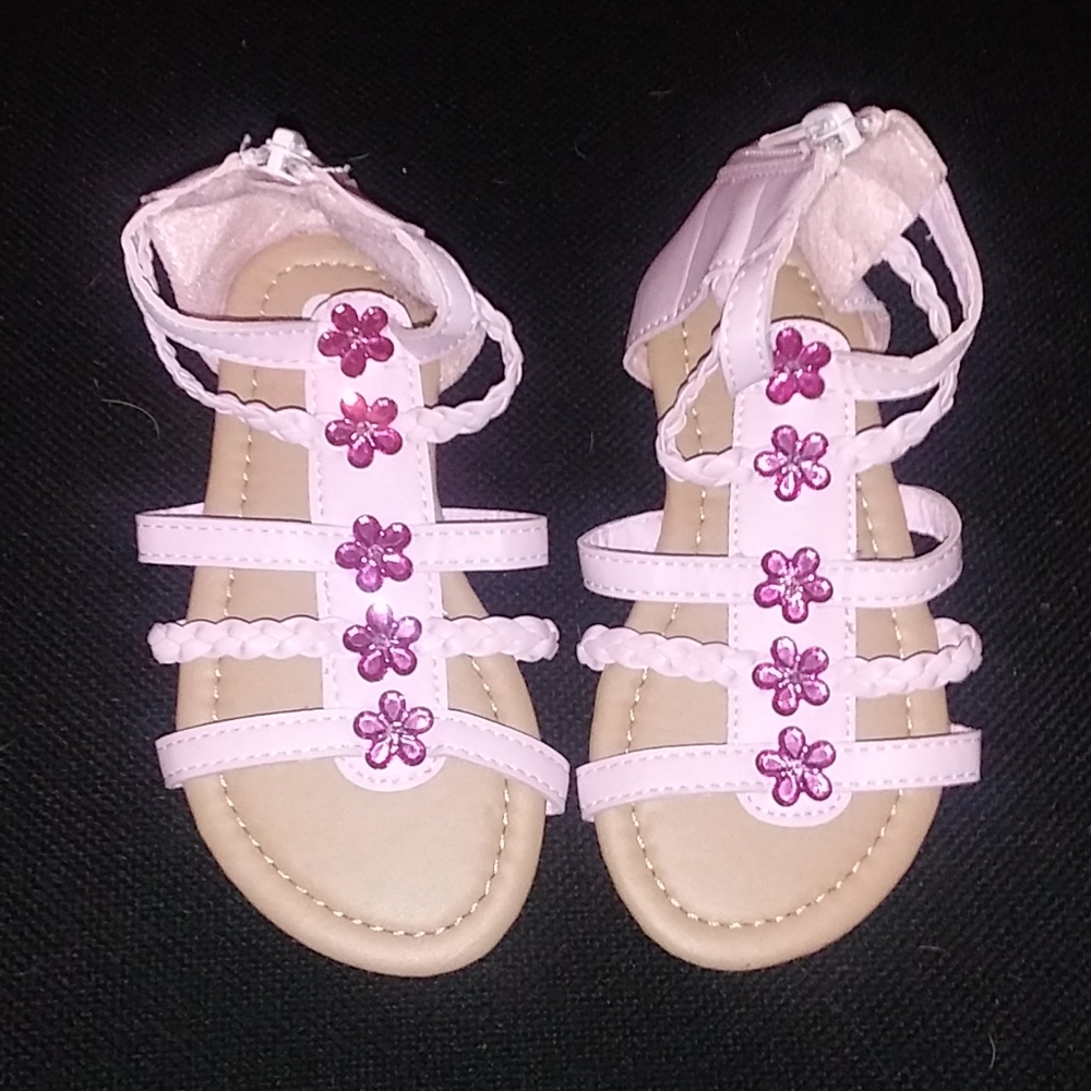 NWOT Pink Gladiator sandals